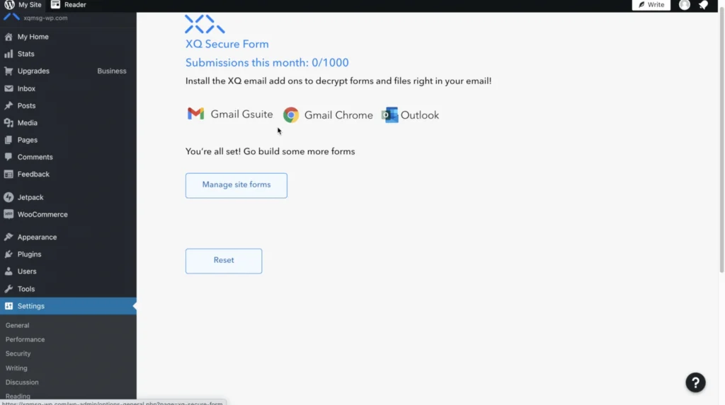 For easy decryption, install either our   Outlook  , or   G-Suite  ,   XQ’s Chrome   add ons.  Watch the demo below on how to decrypt forms with our Outlook Add-On: